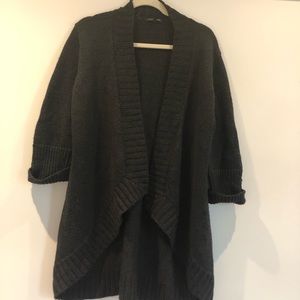 Eileen Fisher Open drape merino wool cardigan 3/4 sleeve FINAL PRICE. NO OFFERS